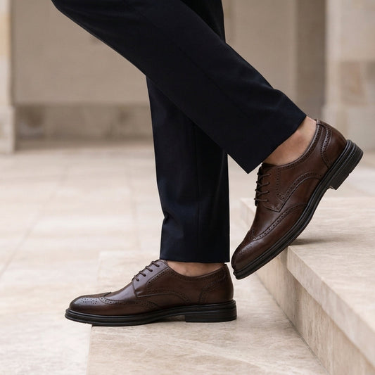 Men's Leather Brogues - Vonnera