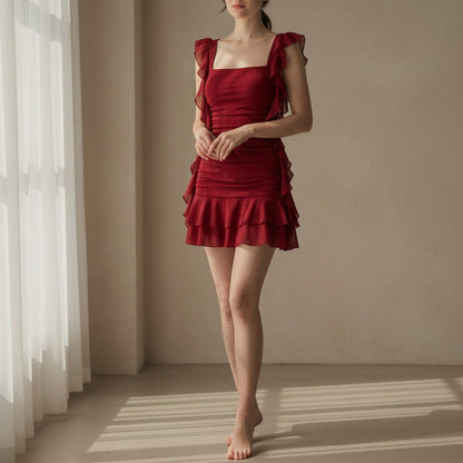 Women's Ruffle Edge Dress - Vonnera