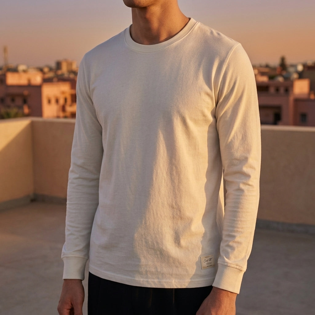 Women's Cotton Long Sleeve Crew Neck - Vonnera