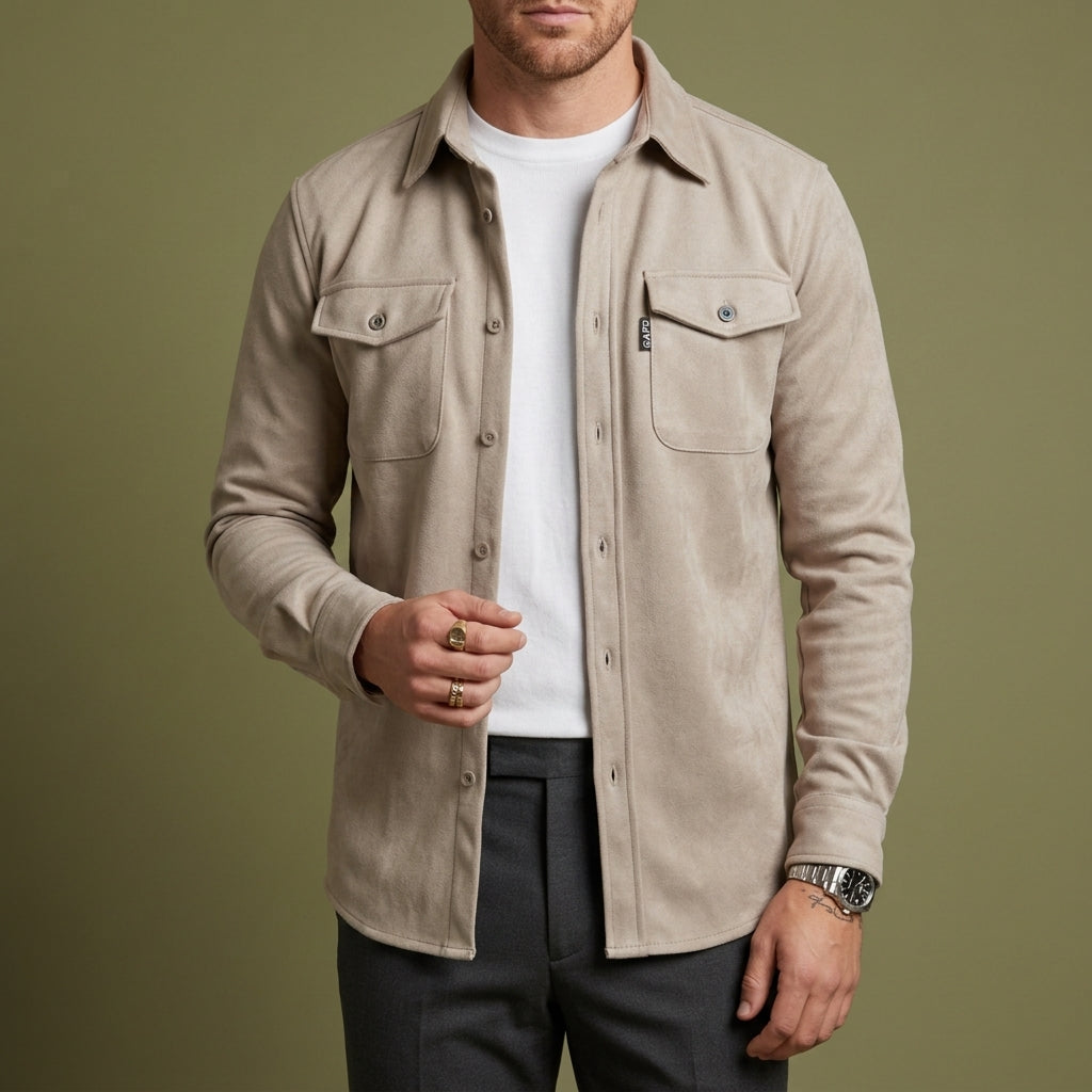 Men's Long Sleeve Button Up Shirt - Vonnera