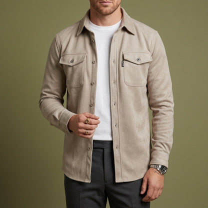 Men's Long Sleeve Button Up Shirt - Vonnera