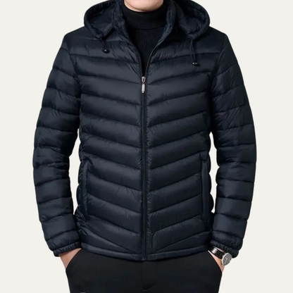 Nottingham Men's Quilted Puffer Jacket Lightweight Hooded