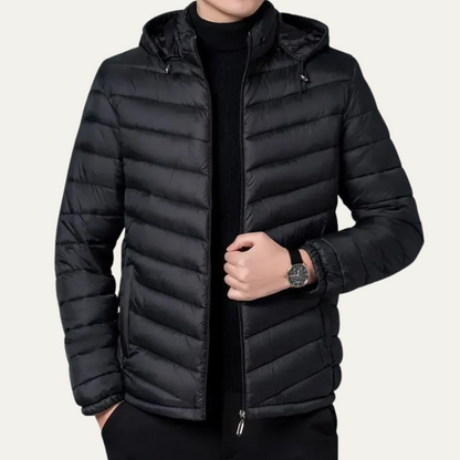 Nottingham Men's Quilted Puffer Jacket Lightweight Hooded