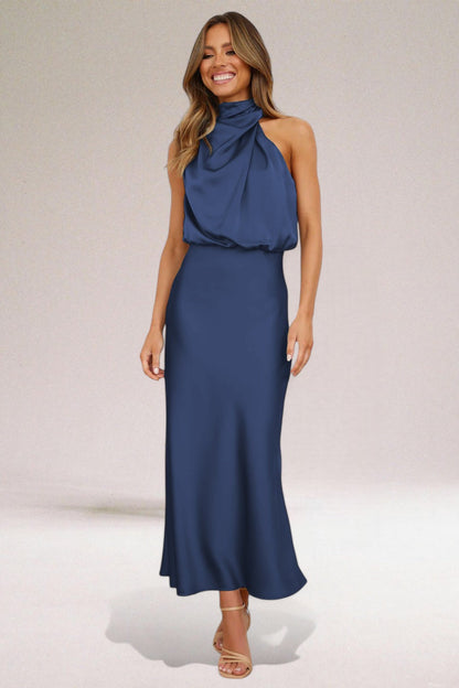Elegant Women's Halter Neck Dress