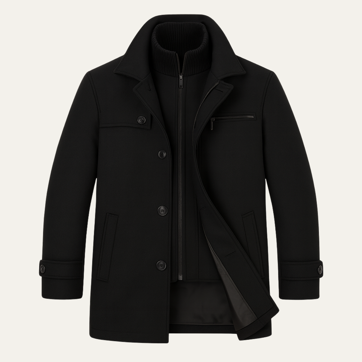 Warwick Men's Winter Coat Warm Adjustable Cuff - Vonnera