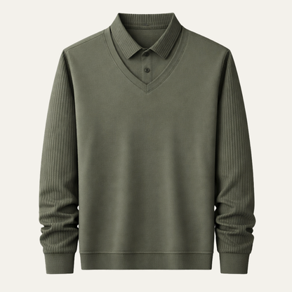 Men's Knit Polo Shirt Casual Business - Vonnera
