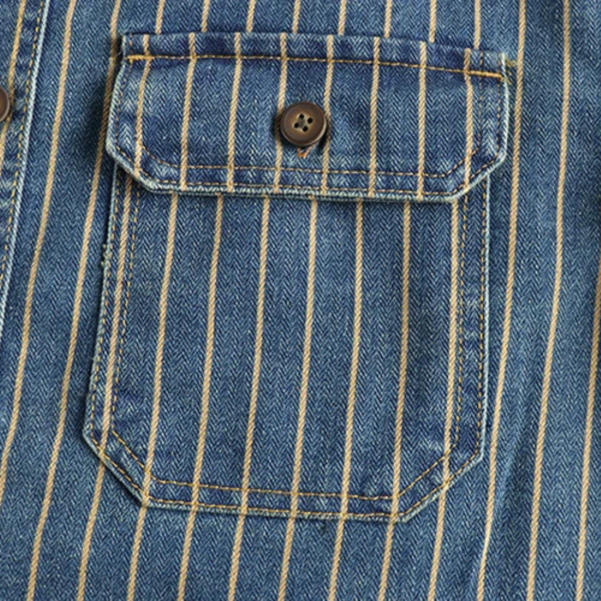 Men's Heavy Cotton Striped Casual Shirt