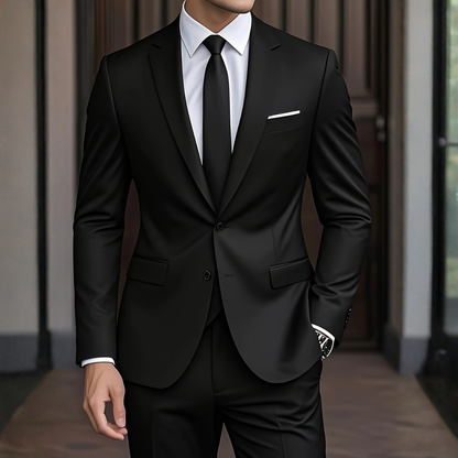 Men's Two Piece Suit Single Breasted Notch Lapel