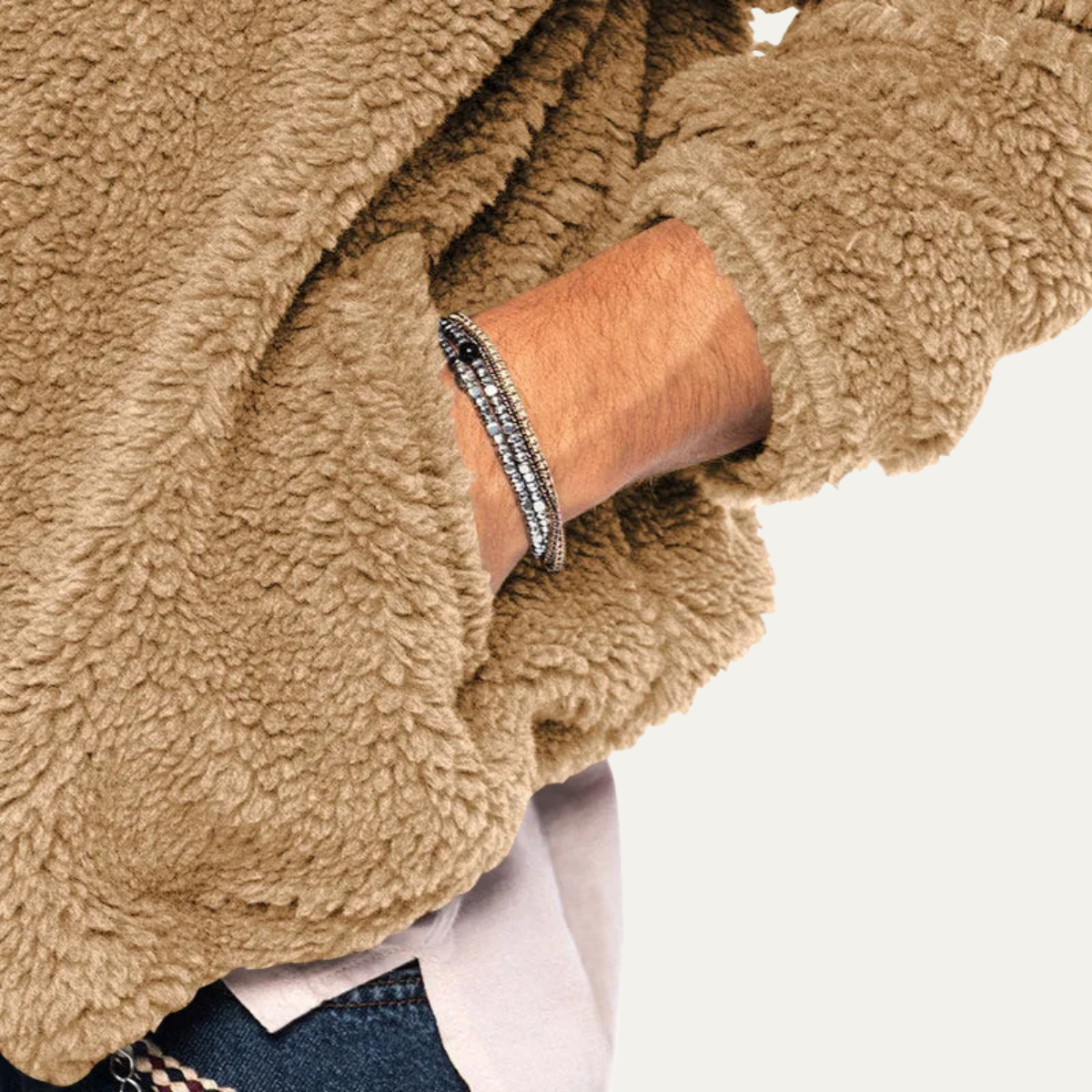 Men's Soft Velvet Fleece Hoodie Jacket
