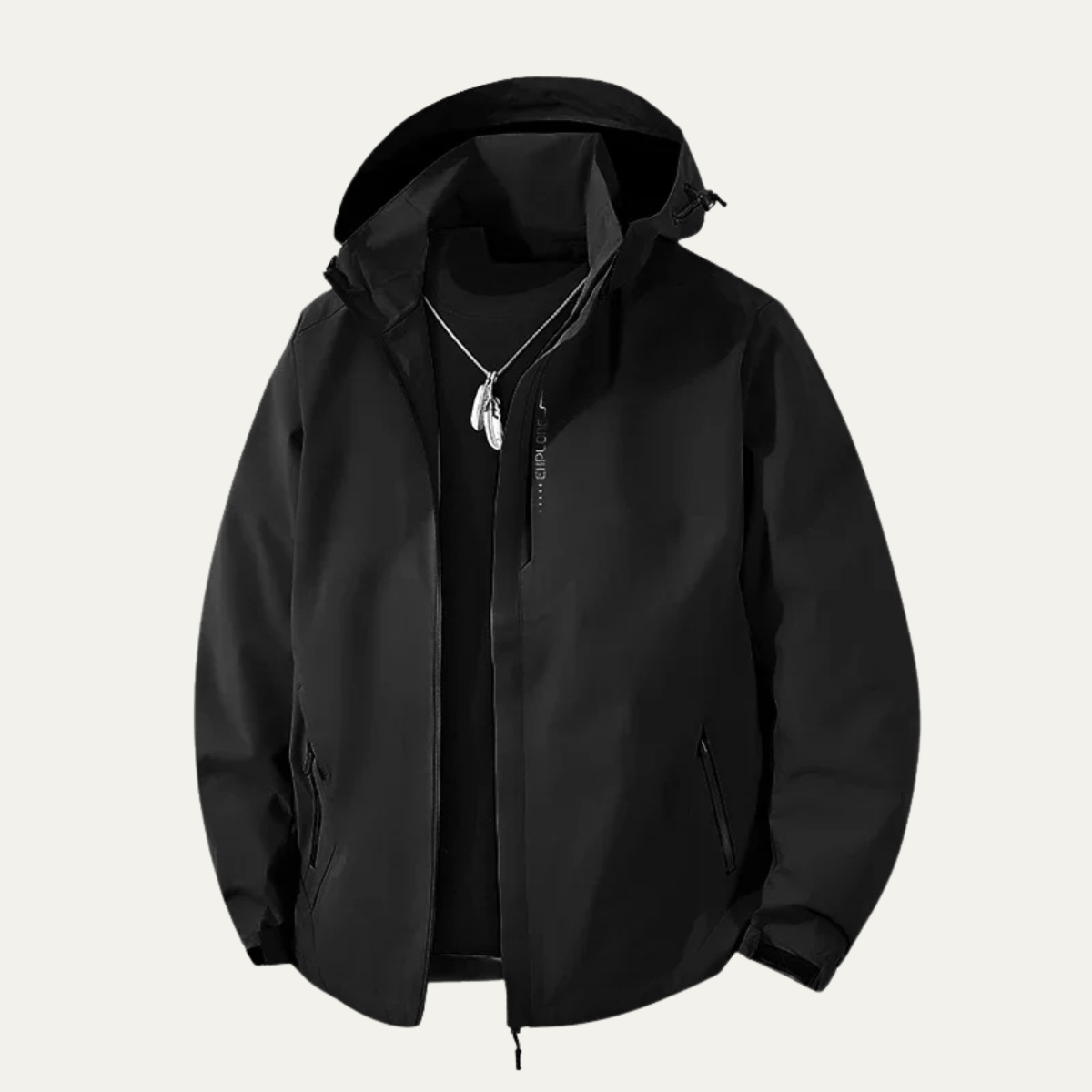 Waterproof Softshell Rain Jacket Windproof Hooded Outdoor Coat - Vonnera
