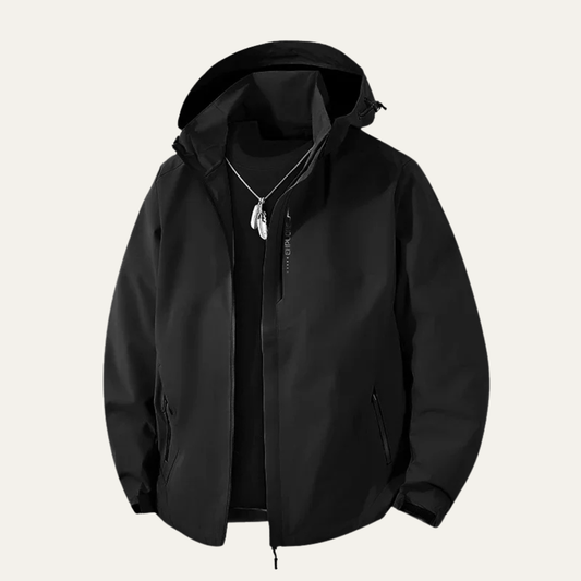 Waterproof Softshell Rain Jacket Windproof Hooded Outdoor Coat - Vonnera
