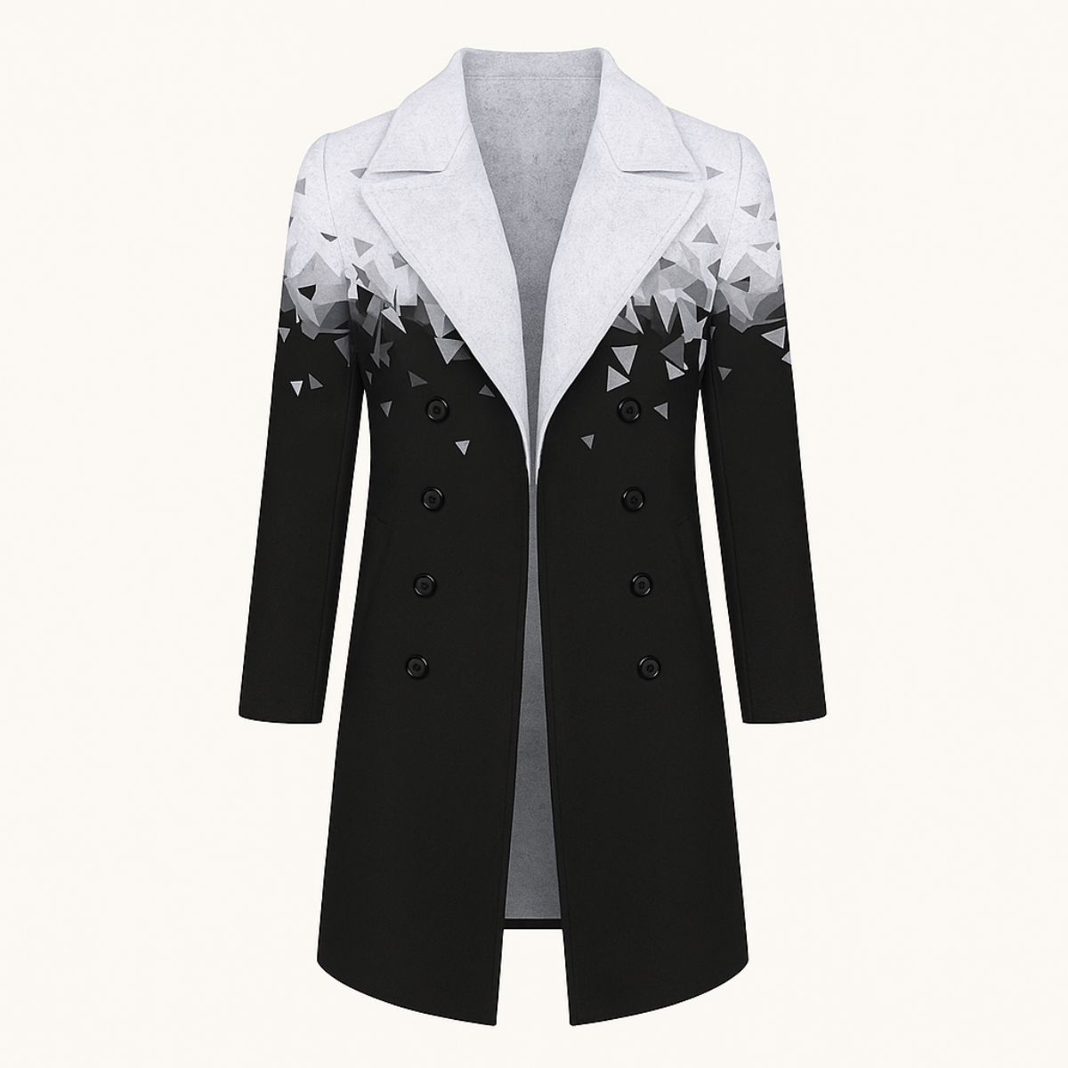 Men's Wool Blend Long Winter Jacket Red - Vonnera