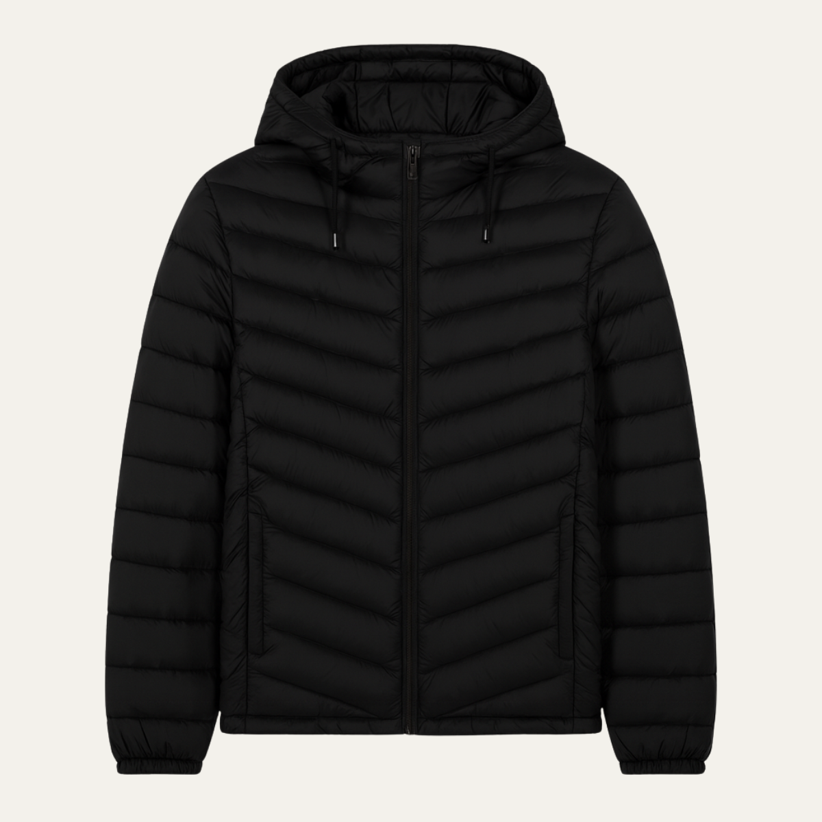 Nottingham Men's Quilted Puffer Jacket Lightweight Hooded - Vonnera