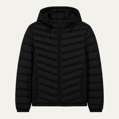 Nottingham Men's Quilted Puffer Jacket Lightweight Hooded - Vonnera