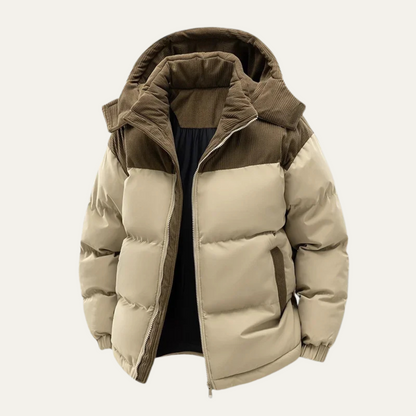 Men's Thick Puffer Hooded Jacket - Vonnera