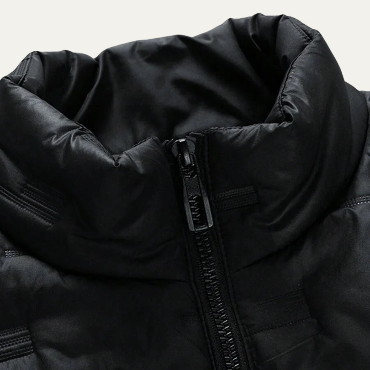 Men's Black Quilted Puffer Vest