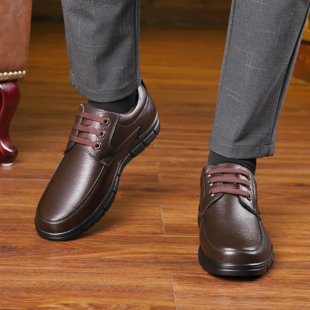 Men's Leather Lace Up Shoes