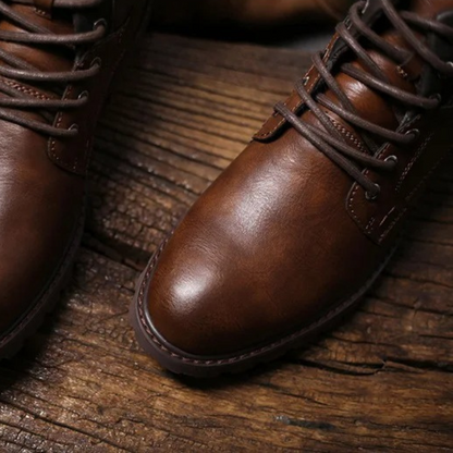 Stanhope Men's Ankle Biker Boots Durable Leather