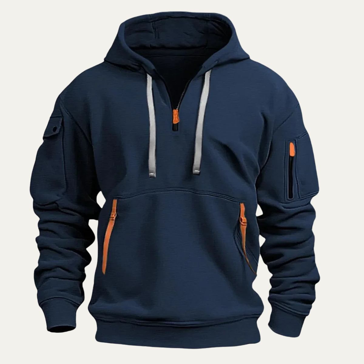 Men's Hoodie Jacket Multi Pocket Durable Silverlawn
