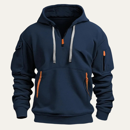 Men's Hoodie Jacket Multi Pocket Durable Silverlawn