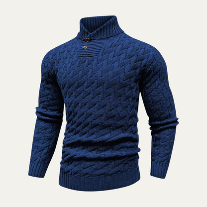 Men's Wool Knitted Sweater Textured Winter - Vonnera