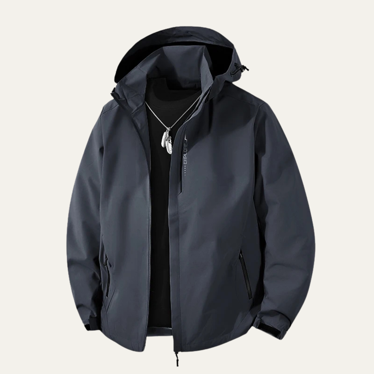 Waterproof Softshell Rain Jacket Windproof Hooded Outdoor Coat