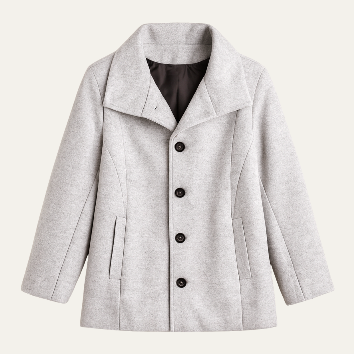 Men's Wool Blend Overcoat Thickened Winter Coat - Vonnera