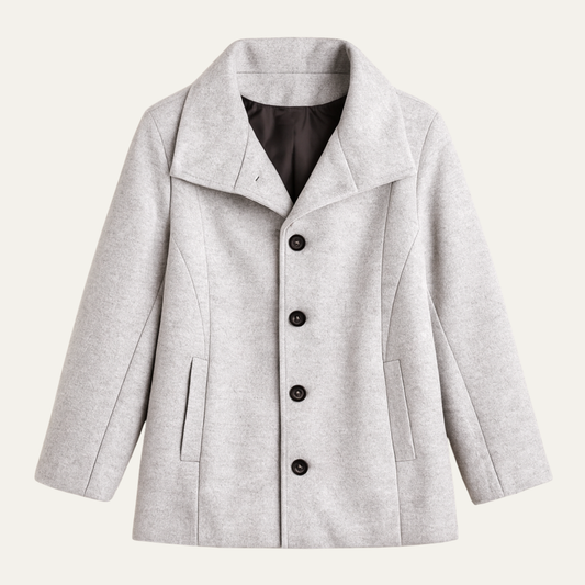 Men's Wool Blend Overcoat Thickened Winter Coat - Vonnera