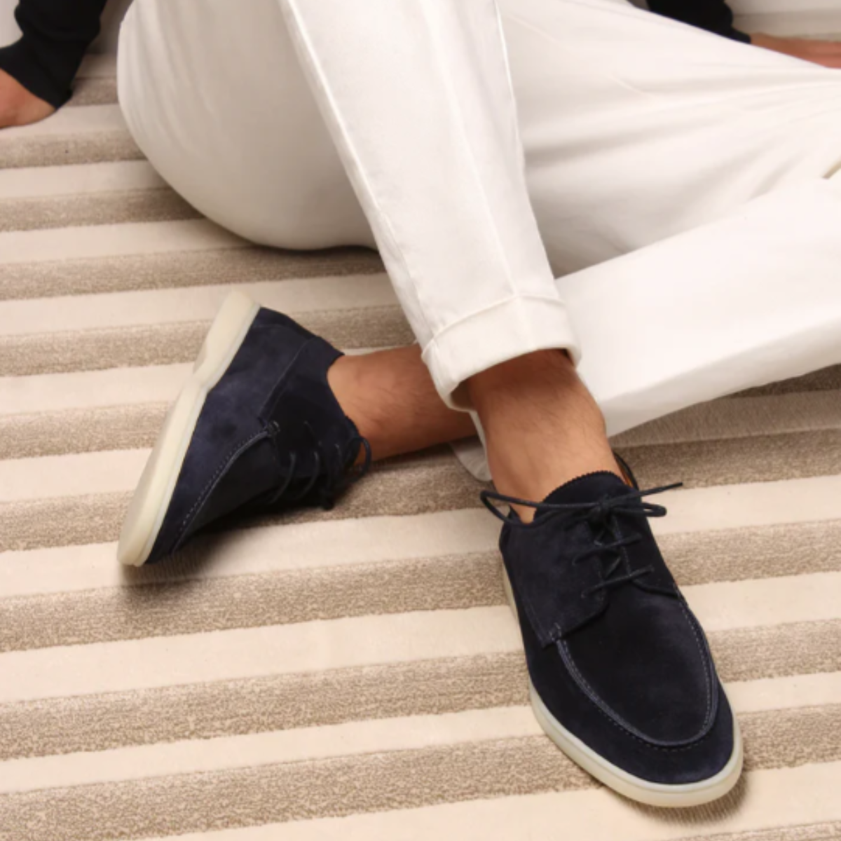 Men's Suede Slip On Loafers Classic Brown