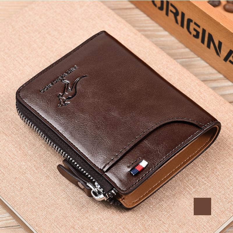 Compact Leather Wallet Rfid Blocking