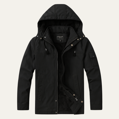 Men's Modern Parka Winter Jacket With Hood - Vonnera
