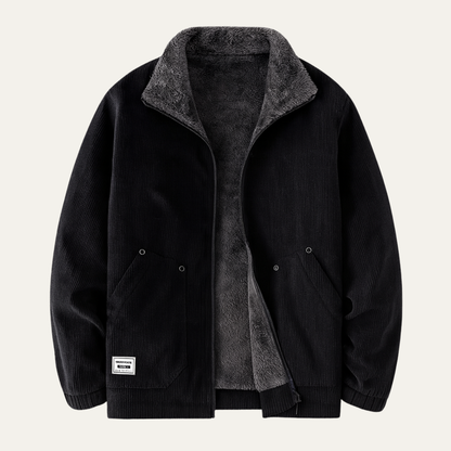 Men's Corduroy Fleece Zip Jacket - Vonnera