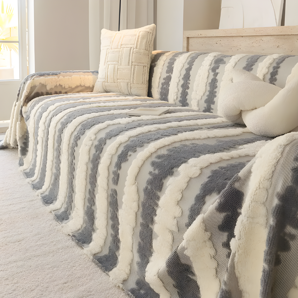 Plush Sofa Blanket Cover Multifunctional - Vonnera
