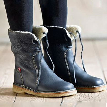 Women's Ankle Boots Folded Cuff