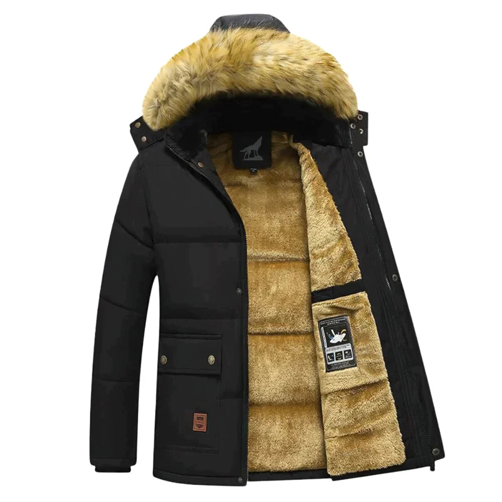 Men's Winter Parka Detachable Hood - Vonnera
