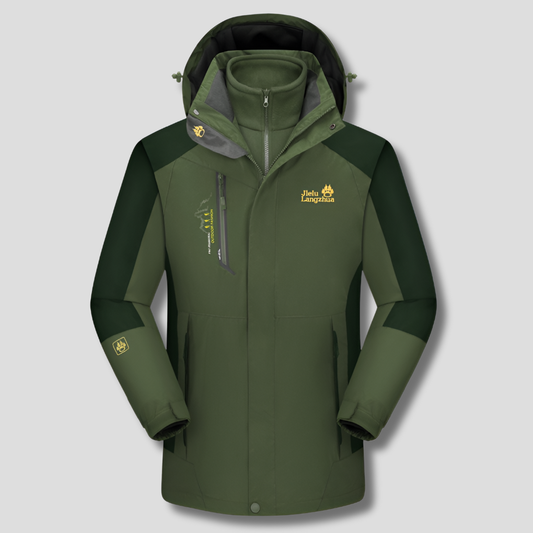 3-In-1 Waterproof Ski Jacket Insulated Winter Coat - Vonnera