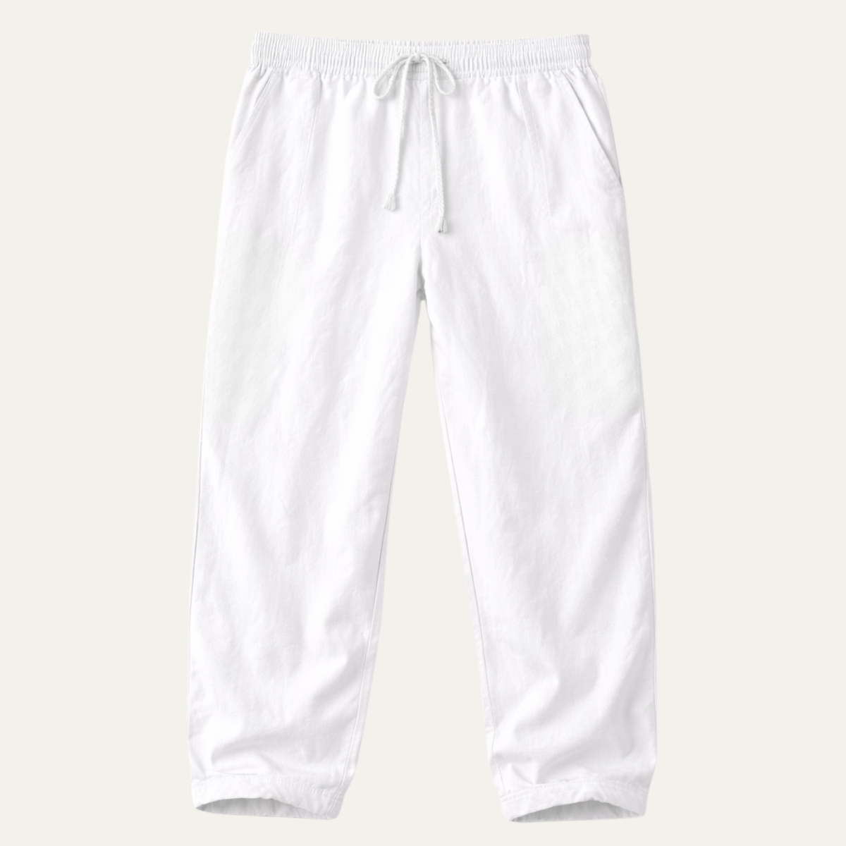 Men's Cotton Linen Drawstring Pants Loose Fit - Vonnera