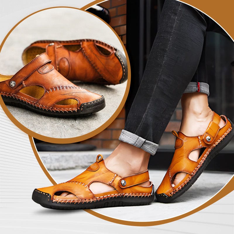 Men's Leather Sandals - Vonnera