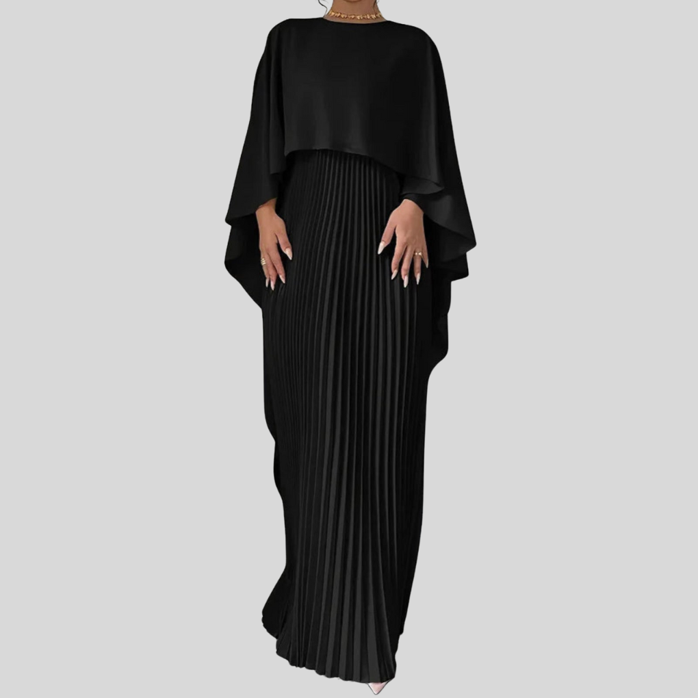 Women's Maxi Dress Batwing Sleeve Flowing - Vonnera