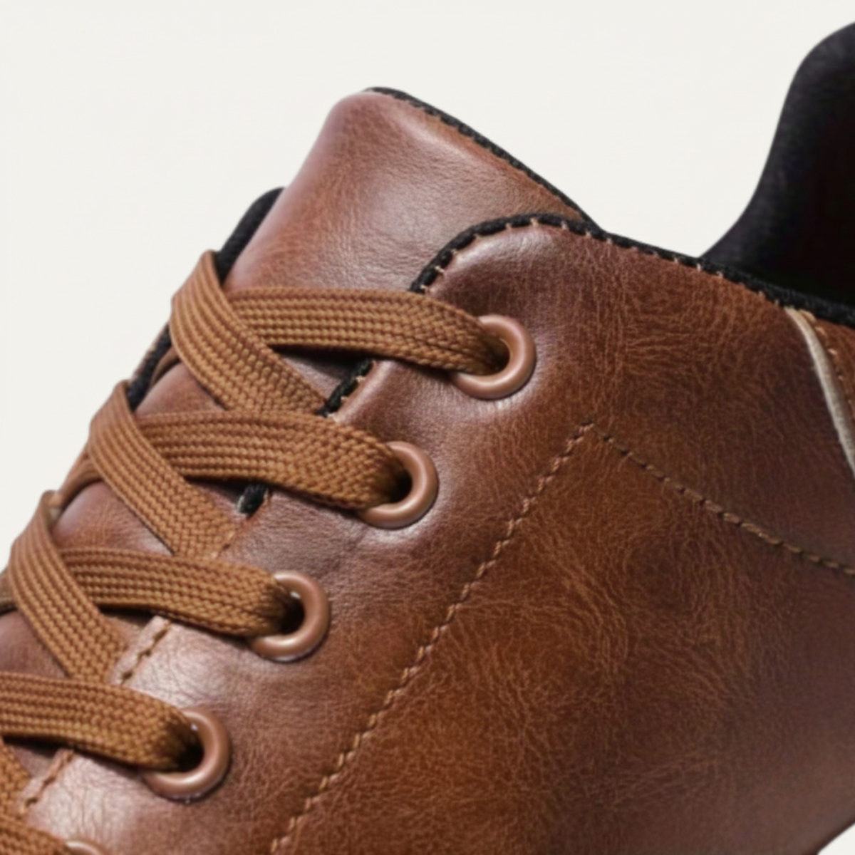 Men's Leather Low Shoes Classic Brown