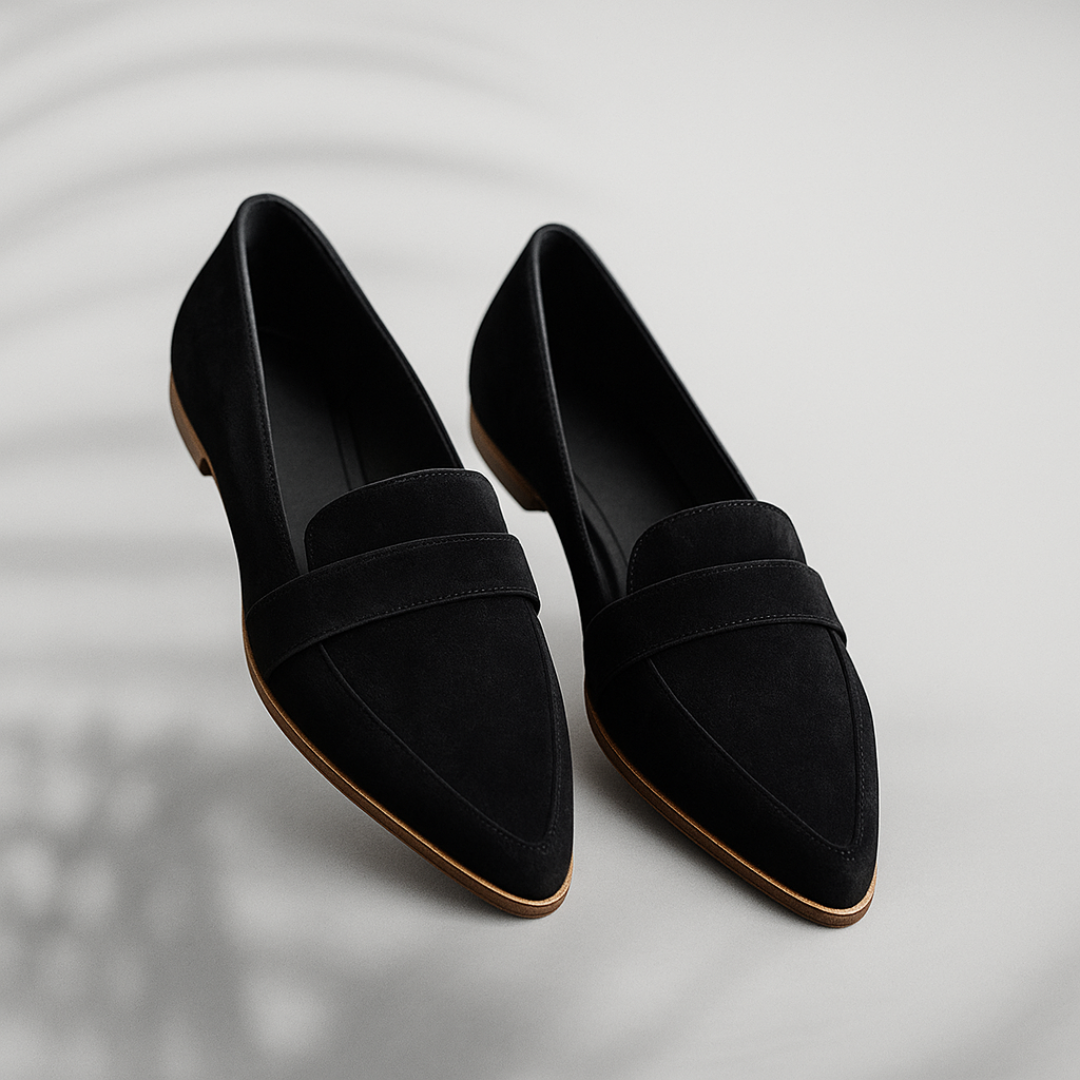 Women's Pointed Toe Loafers Strap Detail - Vonnera