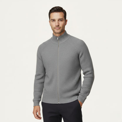 Men's Merino Wool Zip Cardigan