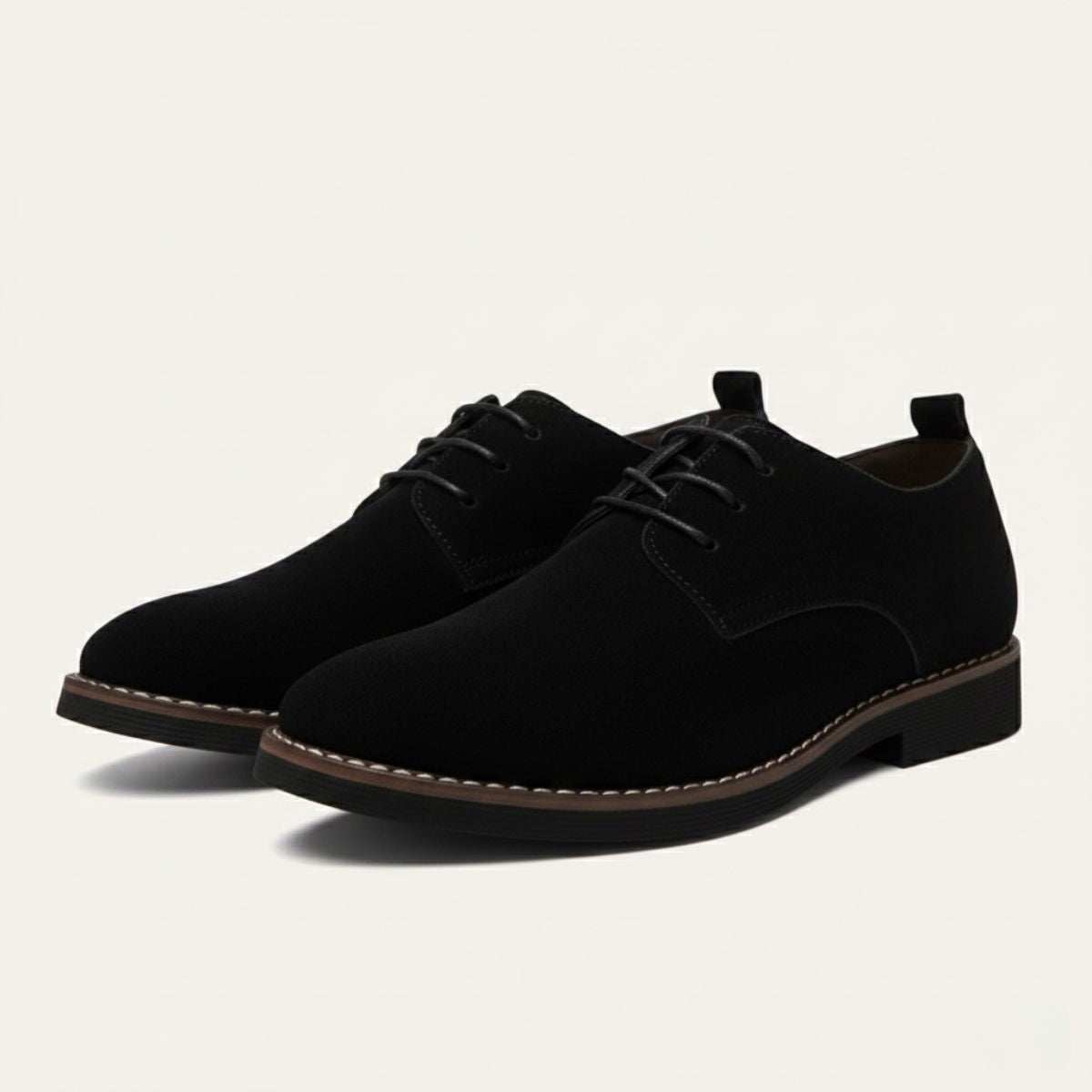 Men's Suede Dress Shoes Elegant Brown - Vonnera