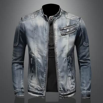 Men's Retro Denim Jacket - Vonnera