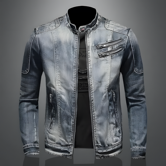 Men's Retro Denim Jacket - Vonnera