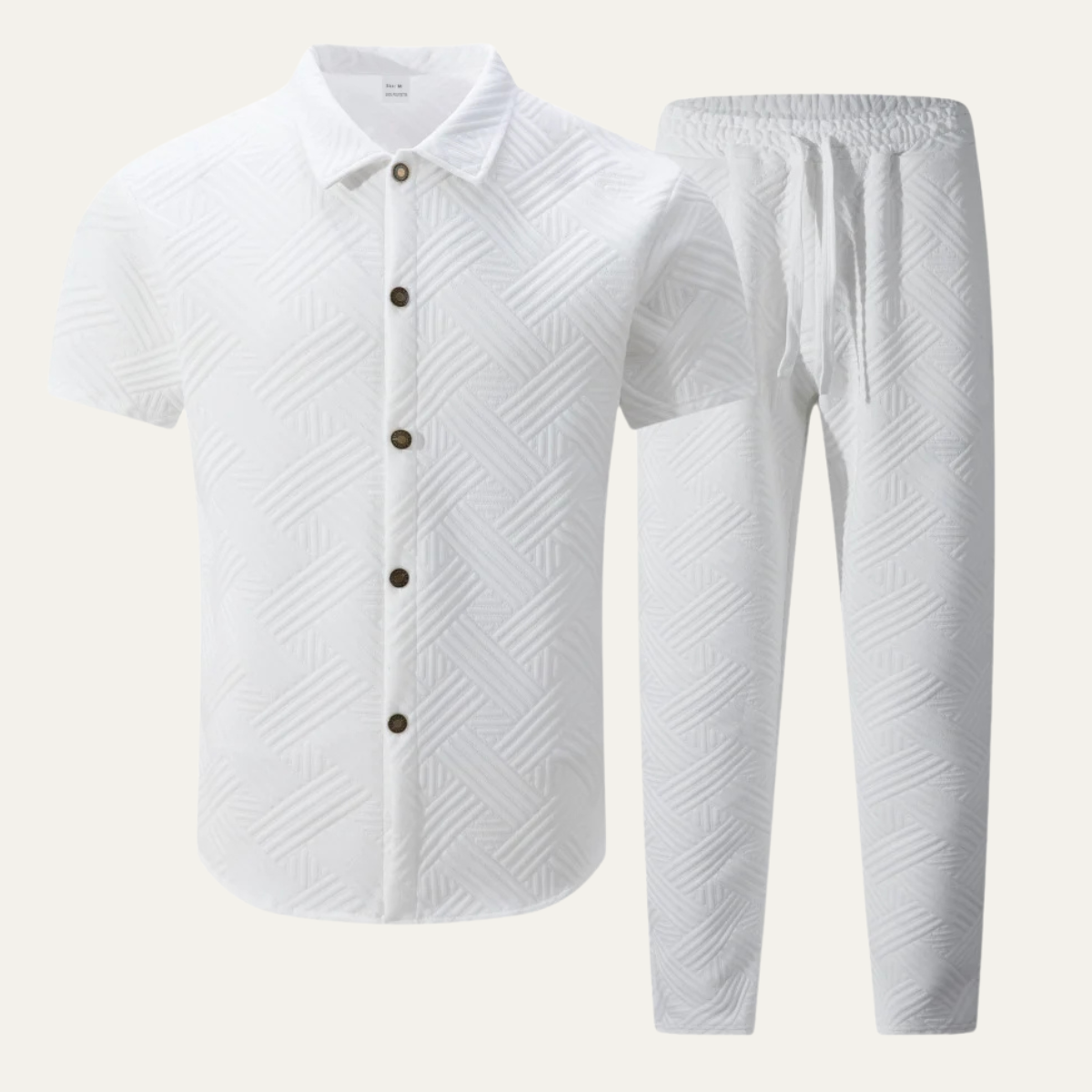 Men's Two Piece Casual Shirt And Pants Set - Vonnera