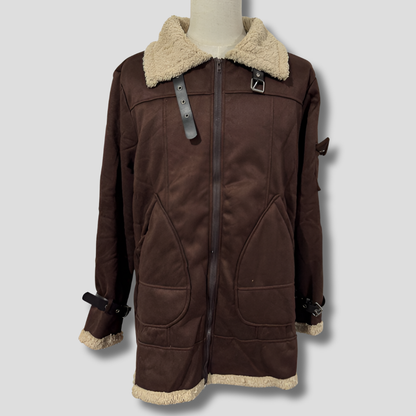 Men's Leather Biker Jacket Camel - Vonnera