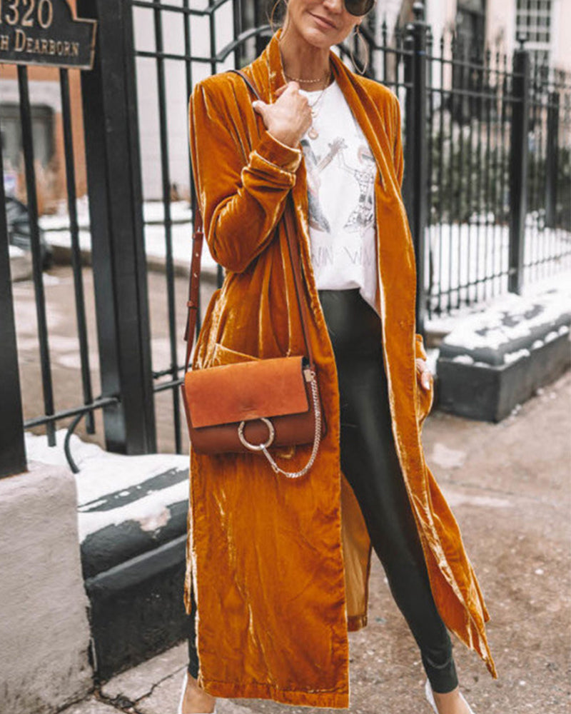 Women's Long Cardigan Lightweight Duster Coat