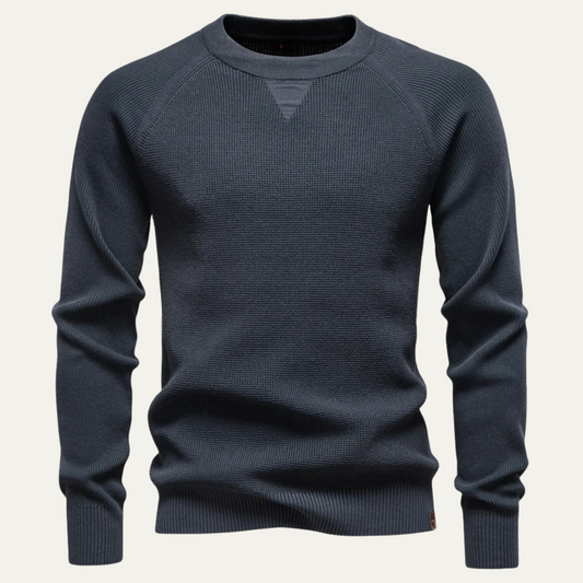 Men's Knitted Crew Neck Sweater - Vonnera