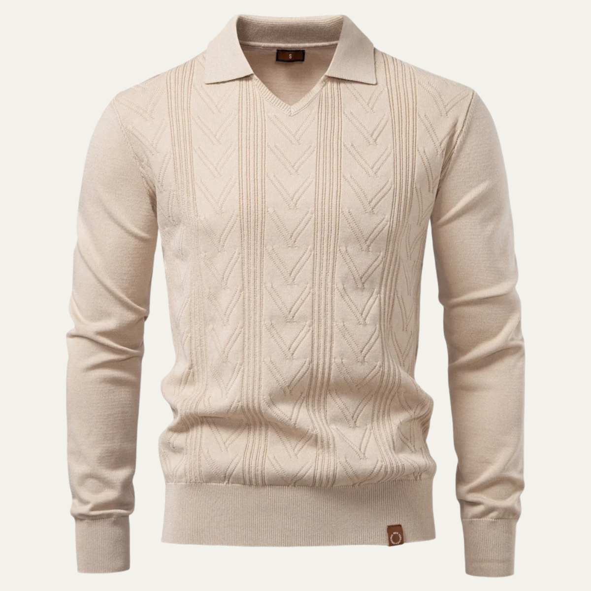 Men's Knit Polo Sweater Casual - Vonnera
